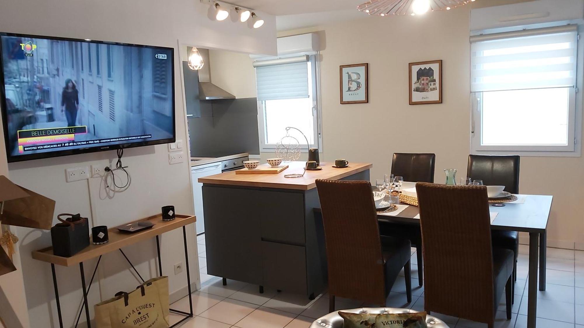 L'escale N°13 :Appartement standing dans résidence Brest Exterior foto
